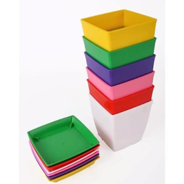 Chậu nhựa vuông V16 (16x16cm) loại 1 dày đẹp