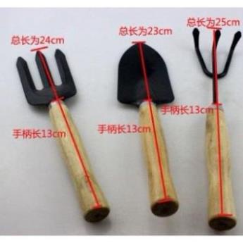 Bộ dụng cụ làm vườn loại To 3 món, cỡ đại- xẻng trồng cây cảnh, hoa- Xẻng xới đất trồng cây hoa rau sạch