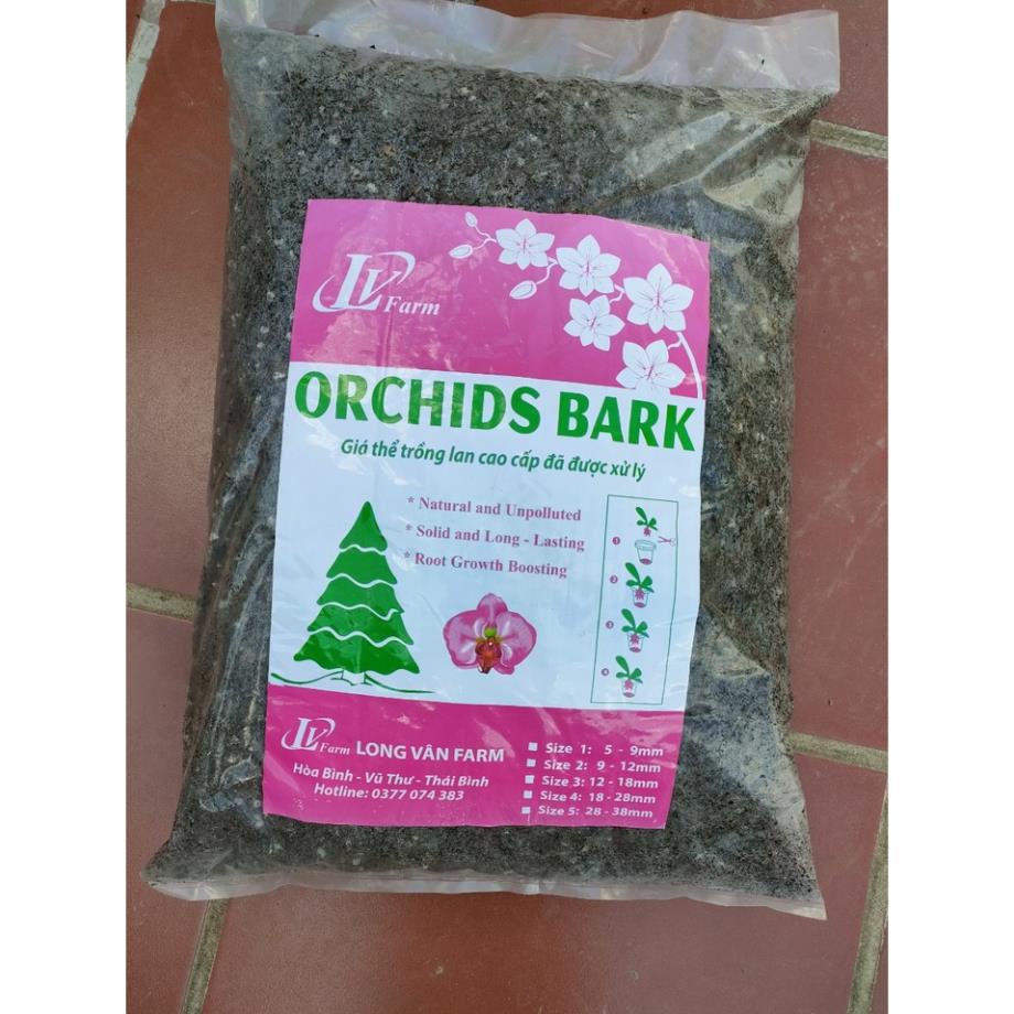 1kg Giá Thể Trồng Lan Cao Cấp Long Vân  Đã Xử Lý - ship hàng siêu nhanh