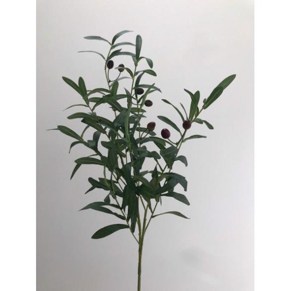 Cành oliu giả dài 95cm kèm quả decor