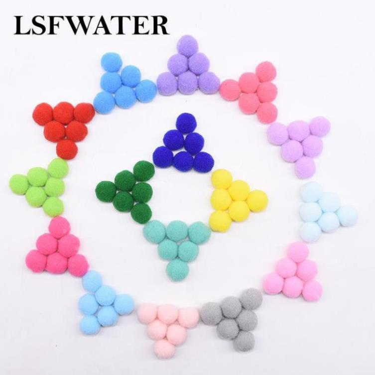 set 20 quả bông Pompom làm đổ hanmade