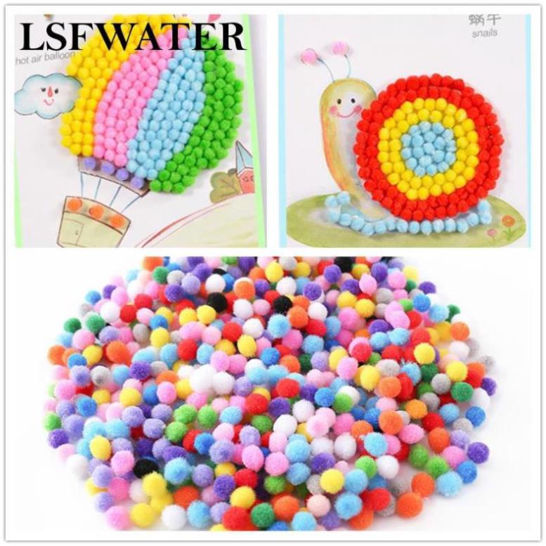 set 20 quả bông Pompom làm đổ hanmade