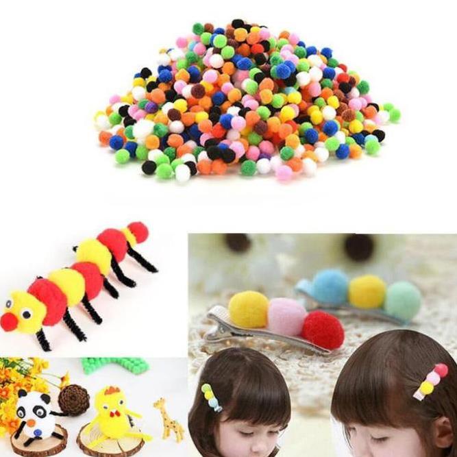 set 20 quả bông Pompom làm đổ hanmade