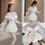 SET VÁY ÁO CỘT EO áo voan rớt vai kèm quần short