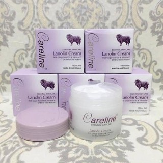 Kem Dưỡng Da Mỡ Cừu CARELINE Lanolin Cream Giúp Dưỡng Ẩm, Khỏe Mạnh Và Ngăn Ngừa Vết Nhăn 100ml