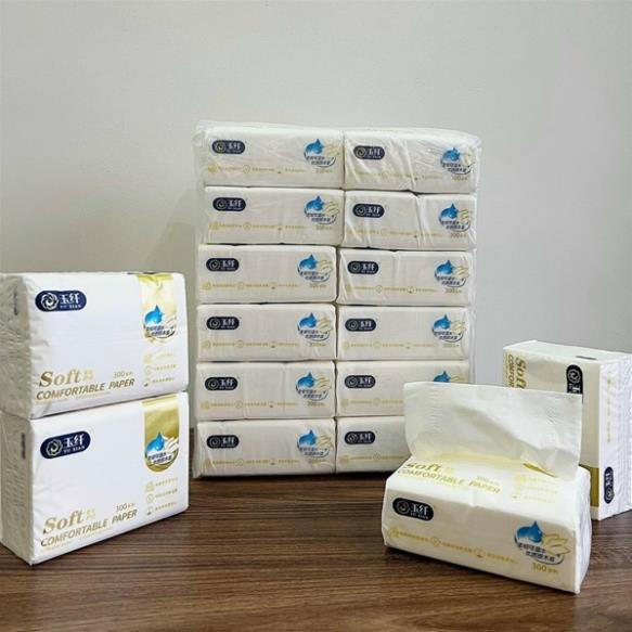 Giấy ăn gói rút Soft 300 tờ bịch 12 gói siêu dai trắng đẹp | Shopee ...