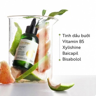 Nước dưỡng tóc tinh dầu bưởi Cocoon 140ml - Giúp tóc chắc khỏe và mọc tóc