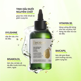 Nước dưỡng tóc tinh dầu bưởi Cocoon 140ml - Giúp tóc chắc khỏe và mọc tóc
