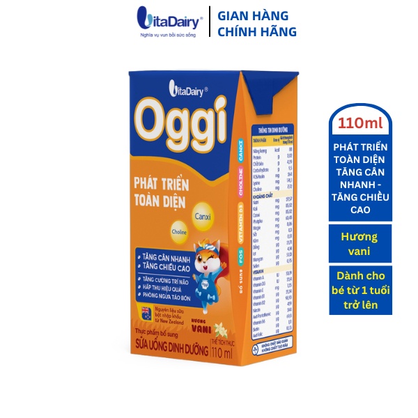 Ảnh SUDD Oggi 110ml hương vani - thùng 48 hộp - VitaDairy 3