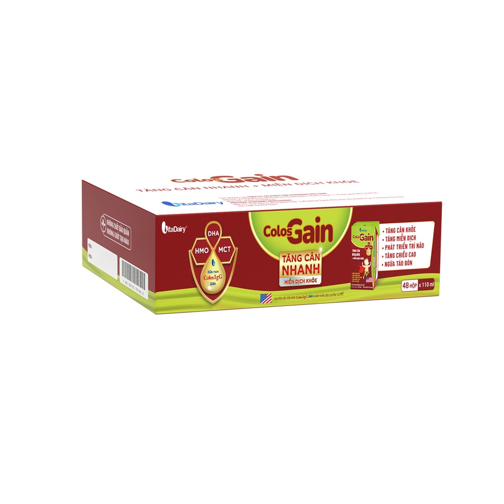 Ảnh SUDD Colos Gain 110ml giúp bé cải thiện cân nặng, ăn ngon - thùng 48 hộp - VitaDairy 3