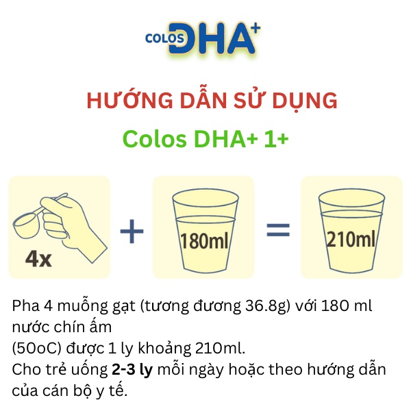 Ảnh Sữa bột Colos DHA 1+ 800g giúp bé phát triển não bộ, tăng cường đề kháng - VitaDairy 3