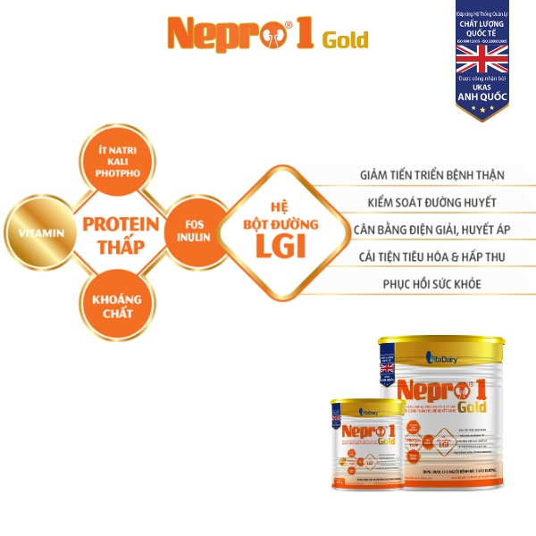 Ảnh Sữa bột Nepro 1 Gold 400g (cho người tiểu đường) - VitaDairy 1