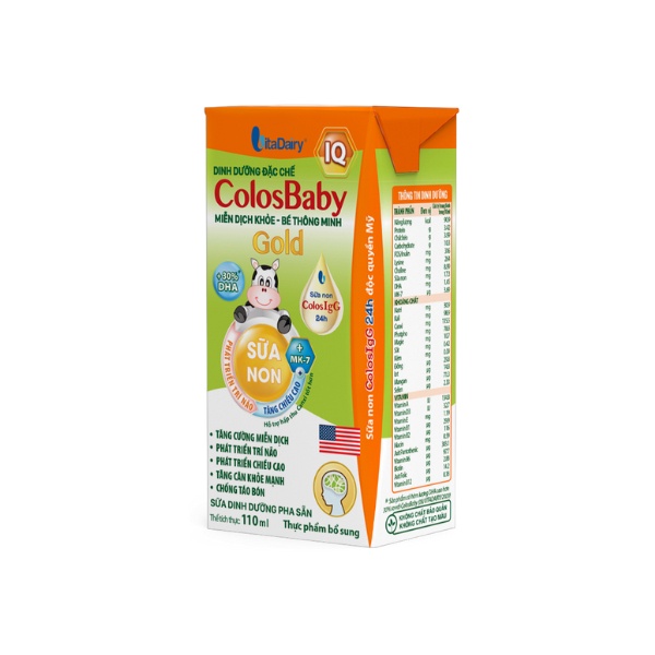 Ảnh SUDD ColosBaby IQ Gold 110ml - thùng 48 hộp - VitaDairy 1