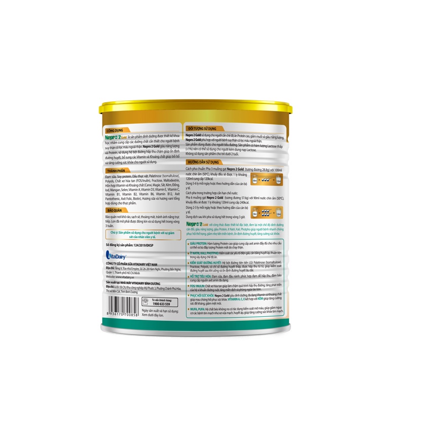 Ảnh Sữa bột Nepro 2 Gold 400g (cho người tiểu đường) - VitaDairy 4