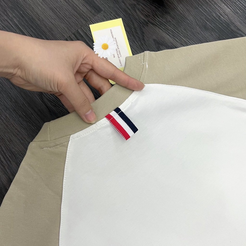 Áo Phông Nam Thôm Phối 4 Vạch Siêu Đẹp - Áo Thun Nam Nữ Thôm Phối Màu Viền Vai Cao Cấp hot trend