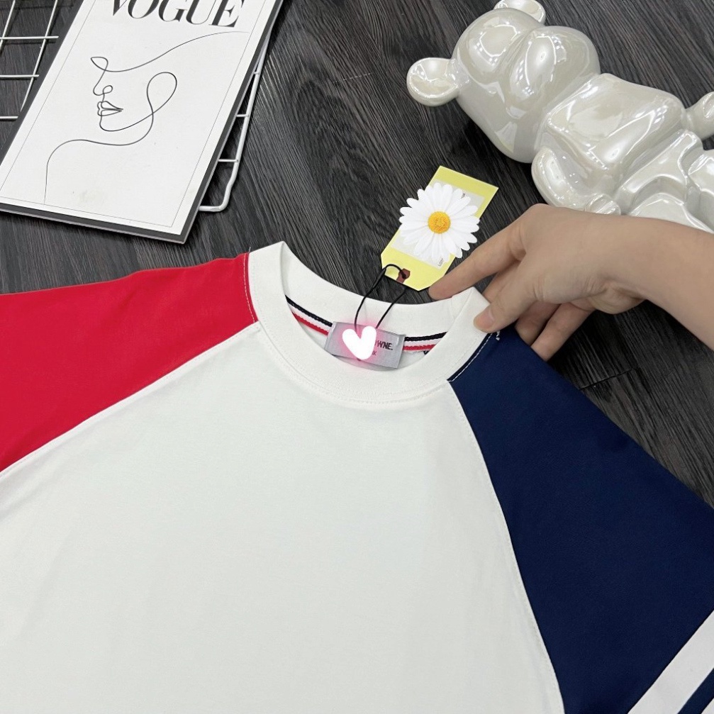 Áo Phông Nam Thôm Phối 4 Vạch Siêu Đẹp - Áo Thun Nam Nữ Thôm Phối Màu Viền Vai Cao Cấp hot trend