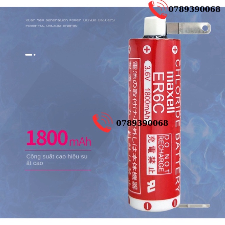 Nhập Khẩu Nguyên Chiếc Maxell Mosheng Er6c AA 3.6V F2-40BL Mitsubishi ...