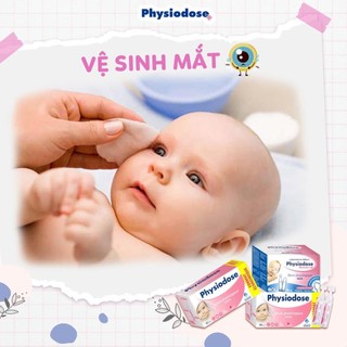 Nước Muối Sinh Lý Physiodose Vệ Sinh Tai, Mũi, Mắt Cho Bé (Hộp 40 ống x 5ml)