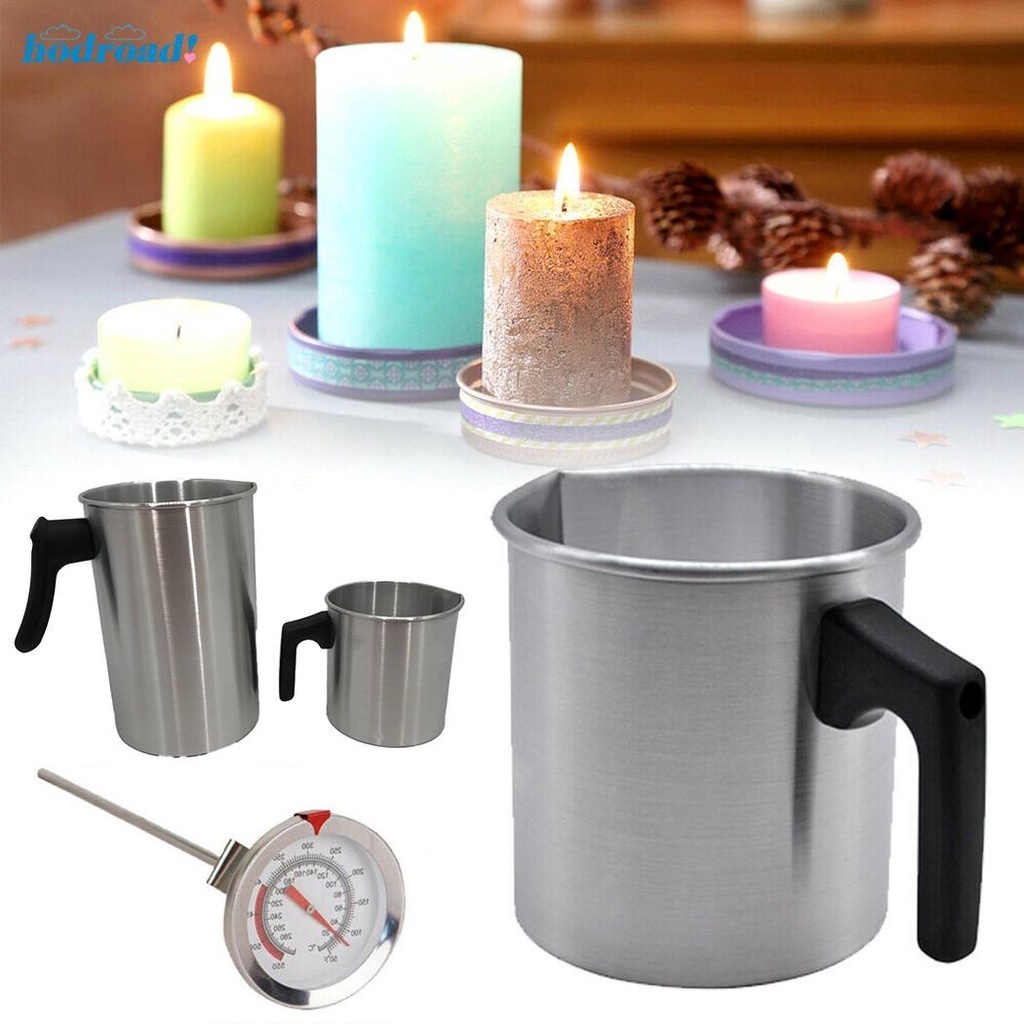 Aluminium Pouring Pot Candle Making Wax Melting Jug Pitcher DIY Soap