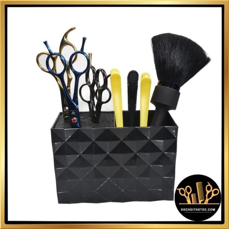 Hộp cắm kéo gọn gàng dành cho salon tóc, barber shop