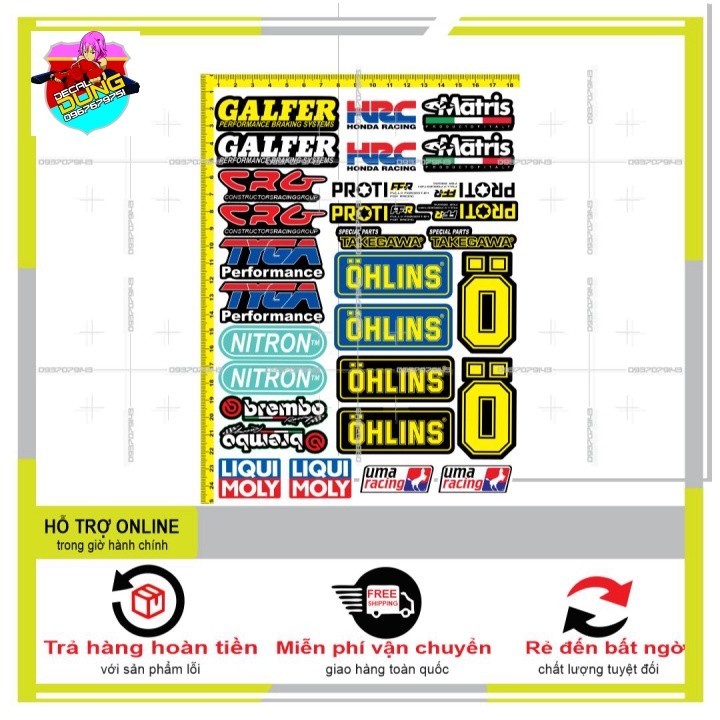 LOGO STICKER DÁN XE MÁY M22 - DUNG DECAL | Shopee Việt Nam