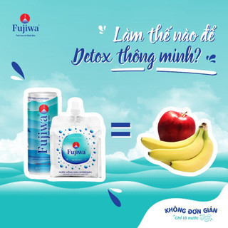 Nước Uống ION Kiềm Giàu Hydrogen Cao Cấp Fujiwa Dạng Túi Bạc 270ml - Detox nhanh Chống Oxy hoá mạnh