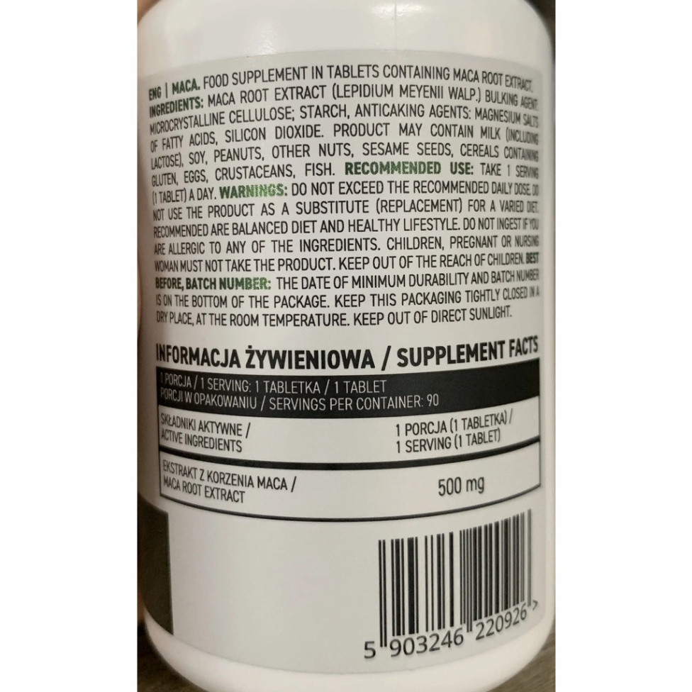 Ostrovit Maca - Tăng Cường Sinh Lý, Giảm Căng Thẳng, Cải Thiện Trí Nhớ, Tăng Cường Khả Năng Miễn Dịch - 90 viên