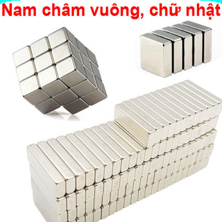 [Ưu đãi] Nam châm đất hiếm vuông, chữ nhật siêu hút