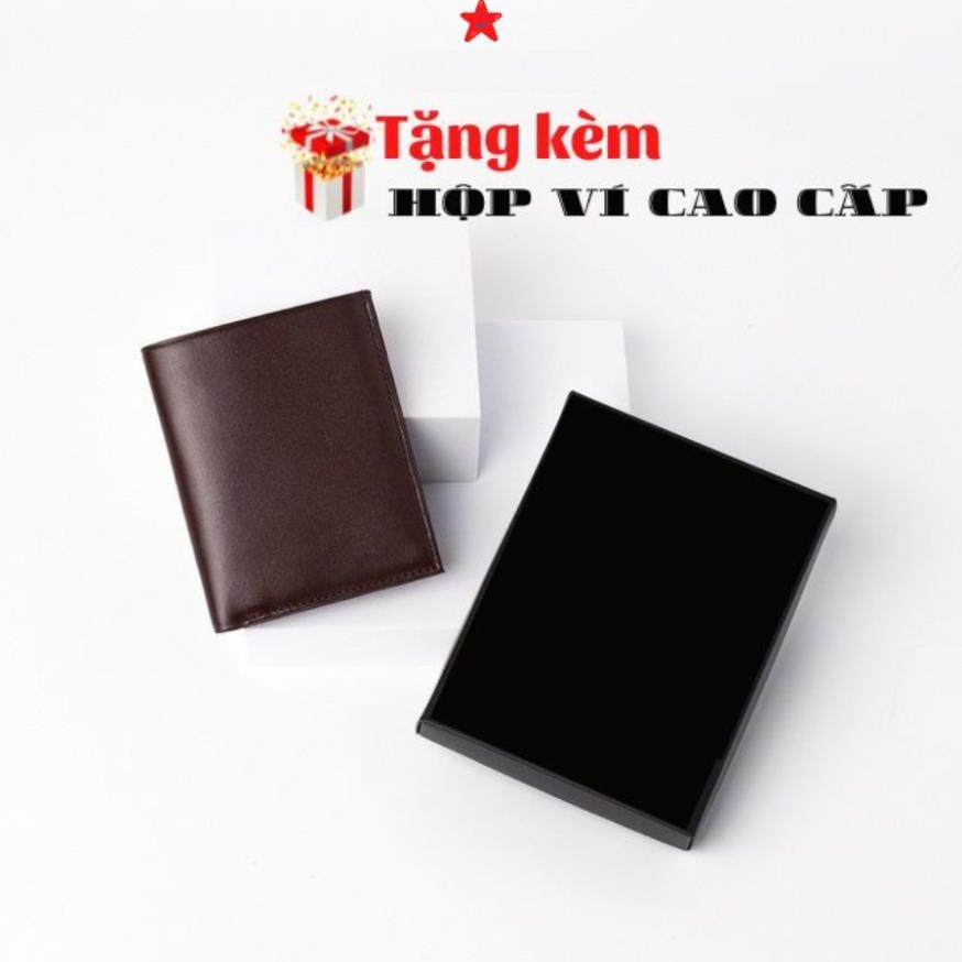 Ví Da Nam Mini Dáng Đứng Thời Trang DTR, Bóp Nam Đẹp Đẳng Cấp, Da Bò Thật 100%, Nhỏ Gọn, Dễ Mang