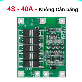 Mạch sạc bảo vệ pin Lithium 3S/4S 40A 60A 18650 BMS 11.1V 12.6V/14.8V 16.8V