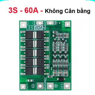 Mạch sạc bảo vệ pin Lithium 3S/4S 40A 60A 18650 BMS 11.1V 12.6V/14.8V 16.8V