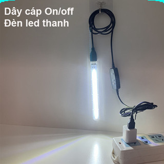 Đèn Led siêu sáng 5V, cáp kim loại, cáp on off