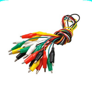 Bó 10 sợi dây kẹp cá sấu 2 đầu nhiều màu dài 50cm
