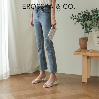 Guốc Cao Gót Xỏ Ngón Erosska Hàn Quốc cao 5cm màu nude _ EM075