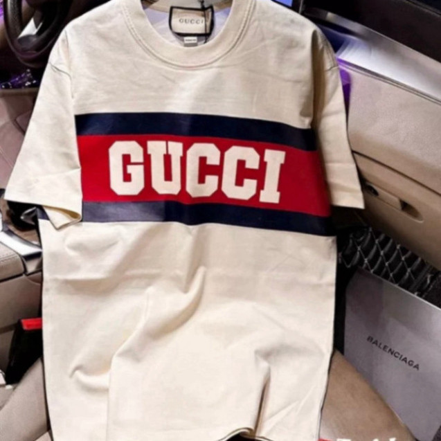 Áo Thun GC Form Rộng Tay Lỡ Vải Cotton 100% , Áo Phông Gucci Unisex Nam ...