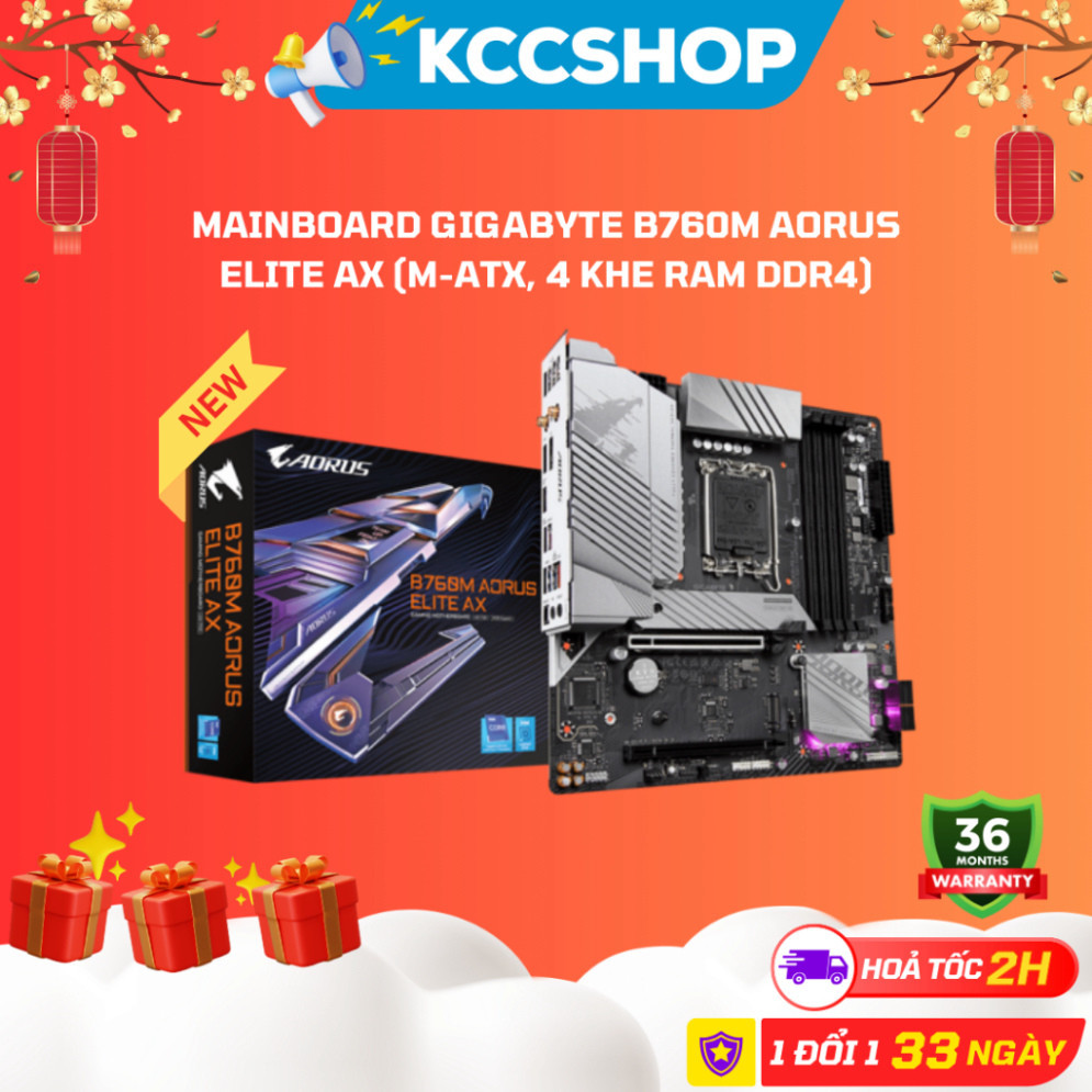 Mainboard GIGABYTE B760M AORUS ELITE AX DDR4 | Shopee Việt Nam