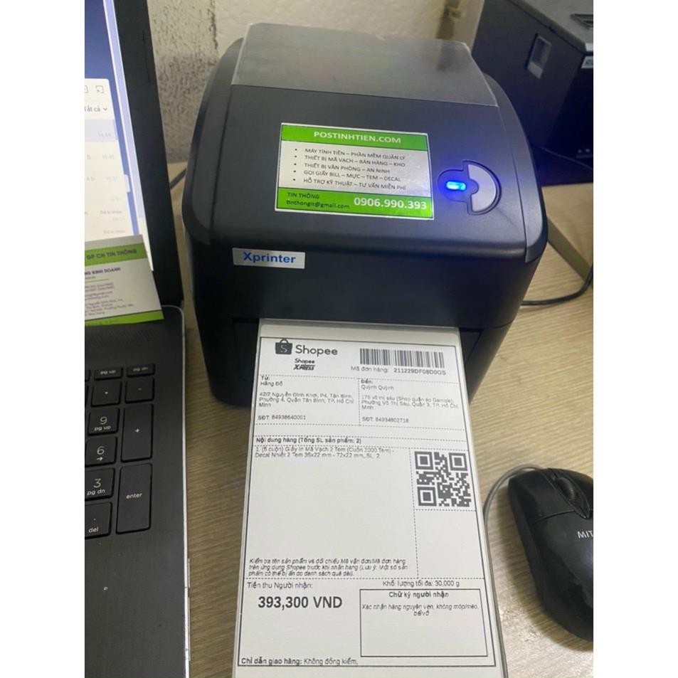 Máy In Đơn Xprinter 420B In Điện Thoại Kết Nối cổng Lan In wifi Andoid ...