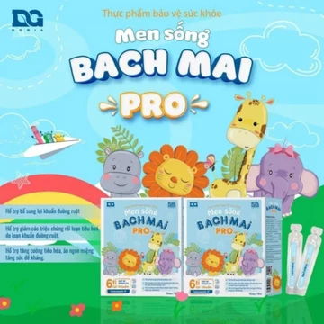Men sống bạch mai Pro 6 tỉ lợi khuẩn- Men vi sinh tăng cường lợi khuẩn cho hệ tiêu hóa cho bé