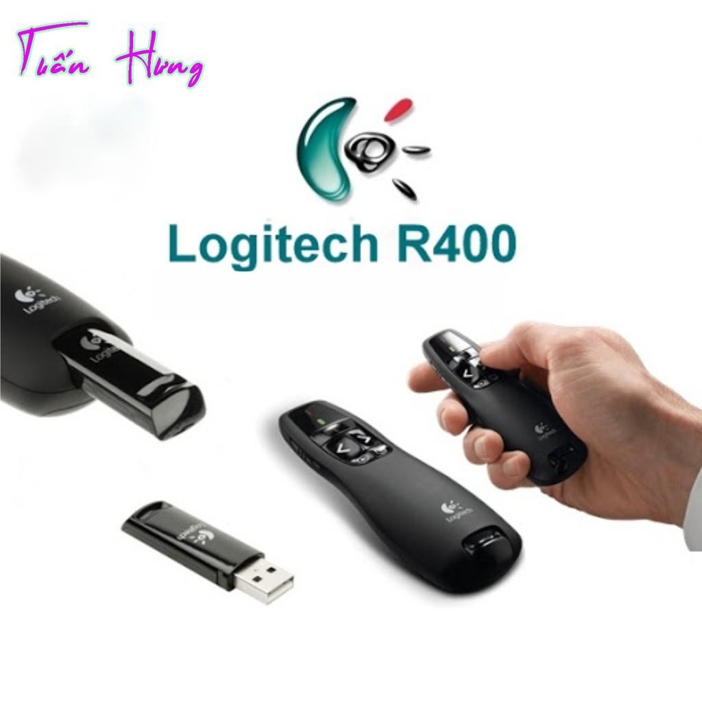 Bút trình chiếu Logitech R400/ R500 Full Box | Shopee Việt Nam