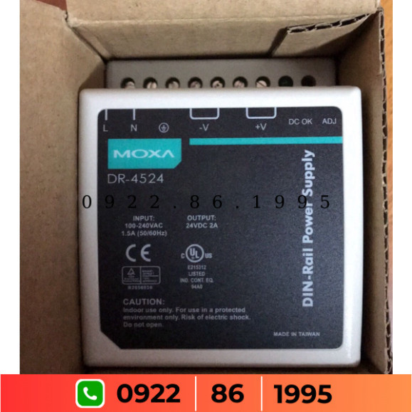 Bộ thay đổi - sever Moxa DR-4524 DR-45-24 Moxa 24VDC Bộ Đổi Nguồn Gốc ...