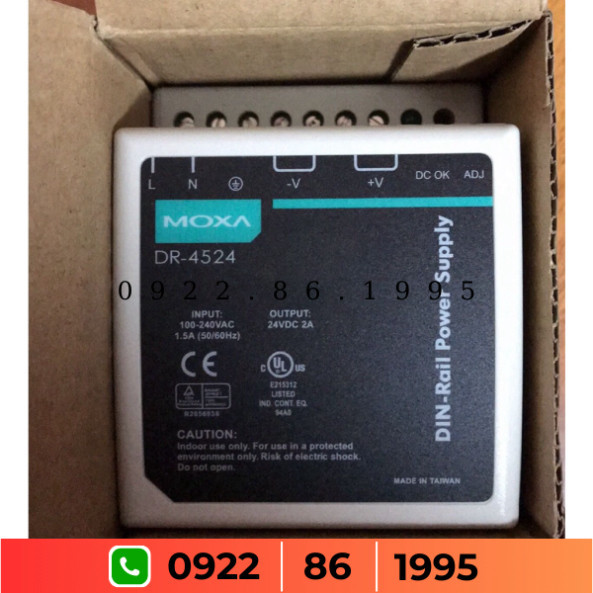 Bộ chuyển hướng - sever Moxa DR-4524 DR-45-24 Moxa 24VDC Bộ Đổi Nguồn ...