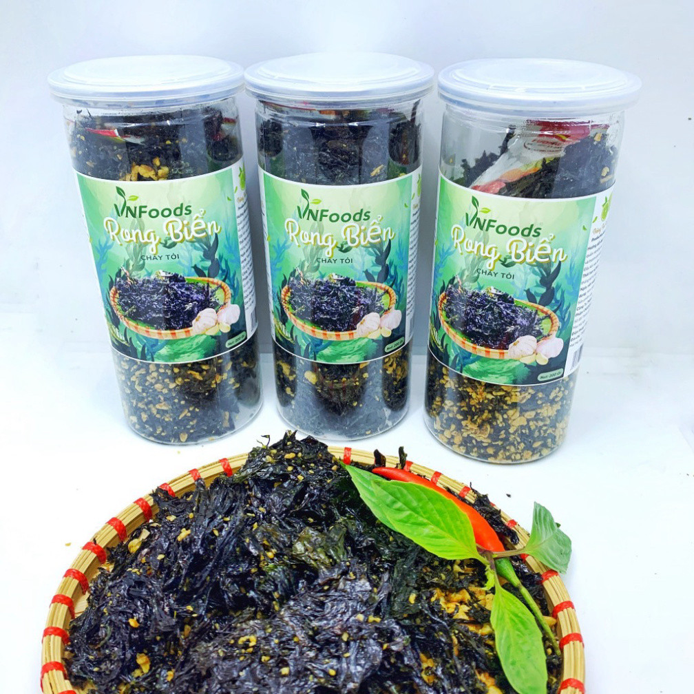 Rong Biển Cháy Tỏi 200Gr Đảm VSATTP VNFoods