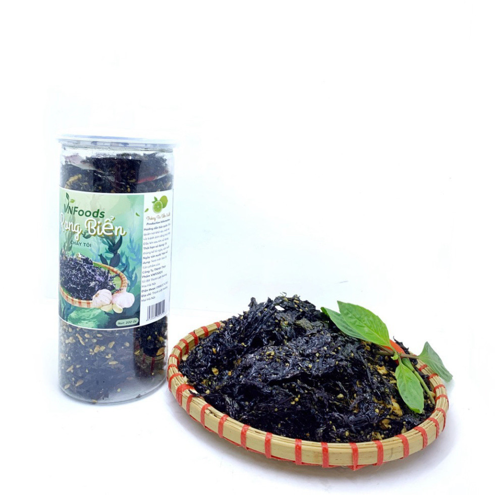 Rong Biển Cháy Tỏi 200Gr Đảm VSATTP VNFoods