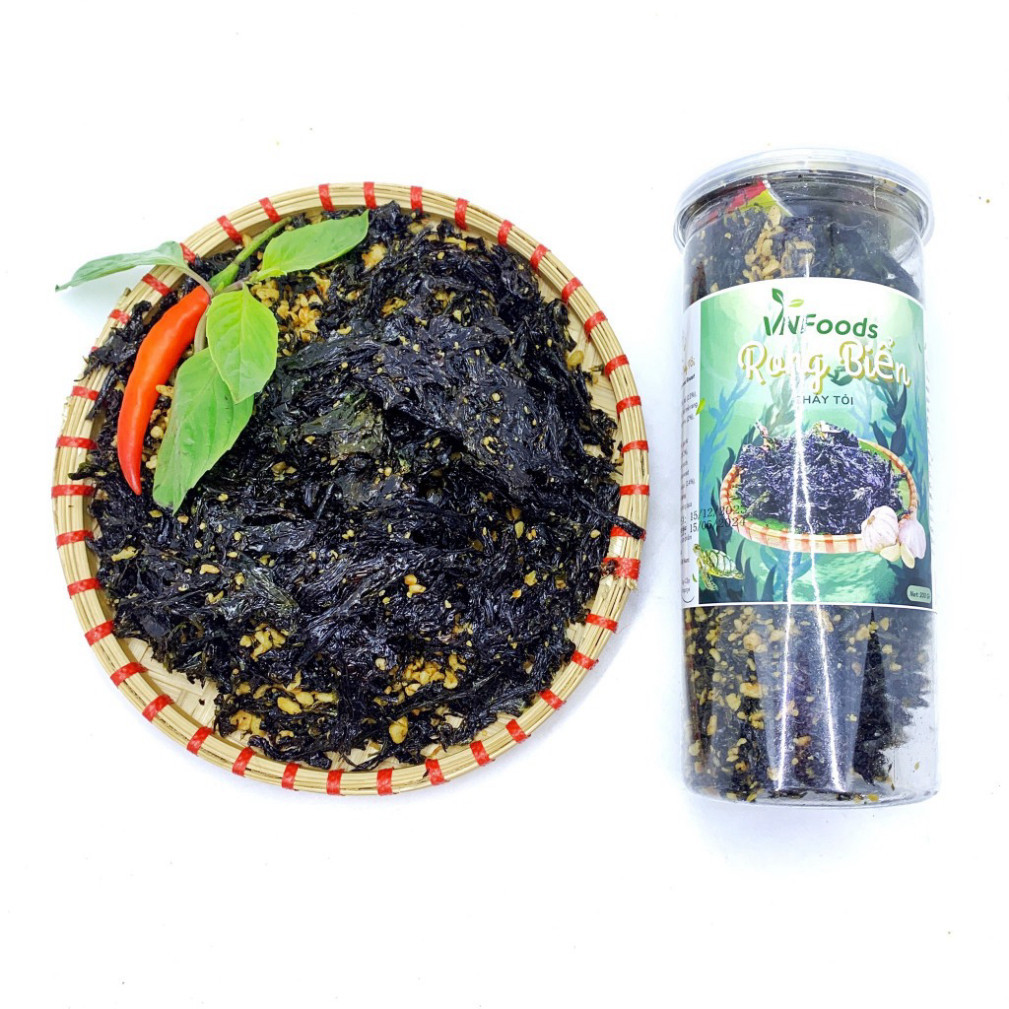Rong Biển Cháy Tỏi 200Gr Đảm VSATTP VNFoods