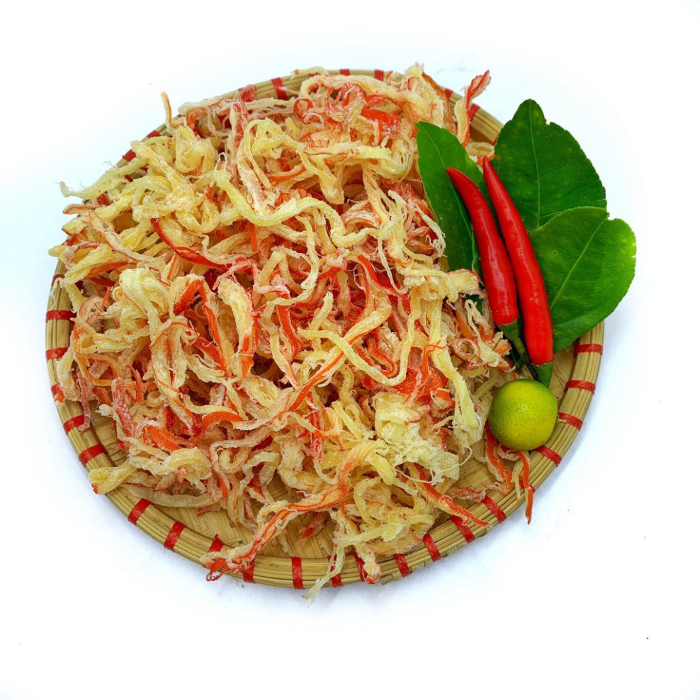 Khô Mực Xé Sợi Hấp Nước Dừa Hàng Thái Lan 200Gr Đảm Bảo ATTP VnFoods