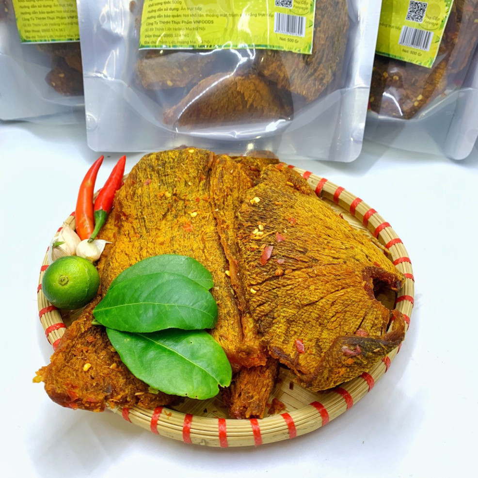 Khô Bò Miếng Tây Nguyên 500Gr Đảm Bảo ATVSTP VNFoods