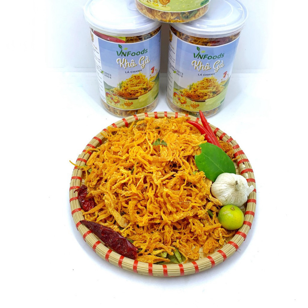Khô Gà Lá Chanh 250Gr Đảm Bảo VSATTP VNFoods
