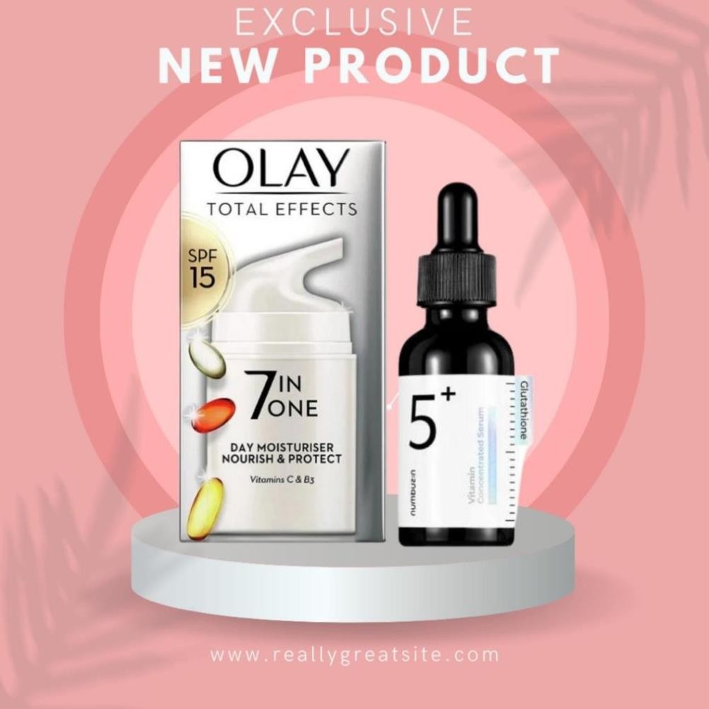 Serum NUMBUZIN NO 5 +Kem Dưỡng Olay Total Effects 7 In 1