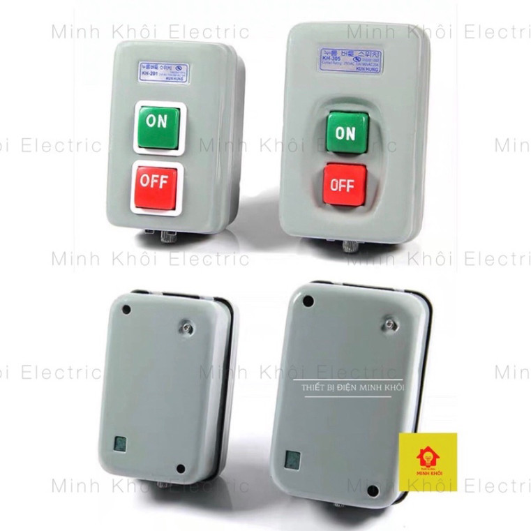 Công Tắc On Off Koino KH-201 và KH-305, công tắc điện ba pha on off ...