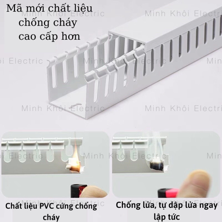 Máng nhựa đi dây điện có nắp trong tủ điện ,thanh máng nhựa lắp tủ điện Cao Cấp